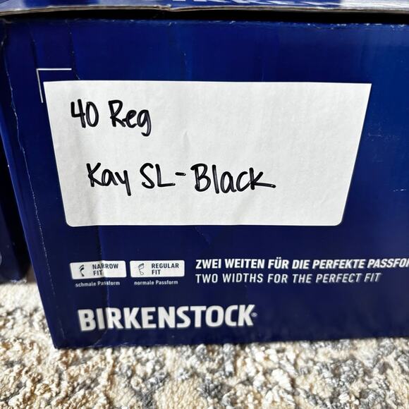 NEW Birkenstock Kay SL Black Leather - Size 40 - Picture 6 of 8